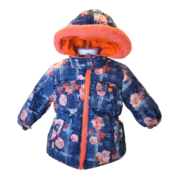 Wippete blue and pink jacket girls 12MONTHS - Picture 2 of 4